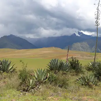 View of the Sacred Valley en route to Moray